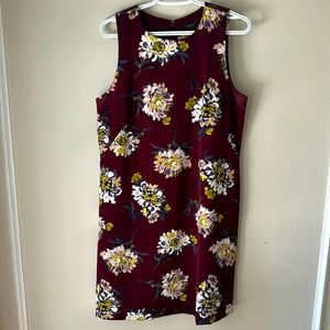 Ann Taylor Factor Floral Sleeveless Shift Dress